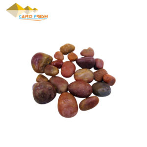Colored pebbles for landscaping