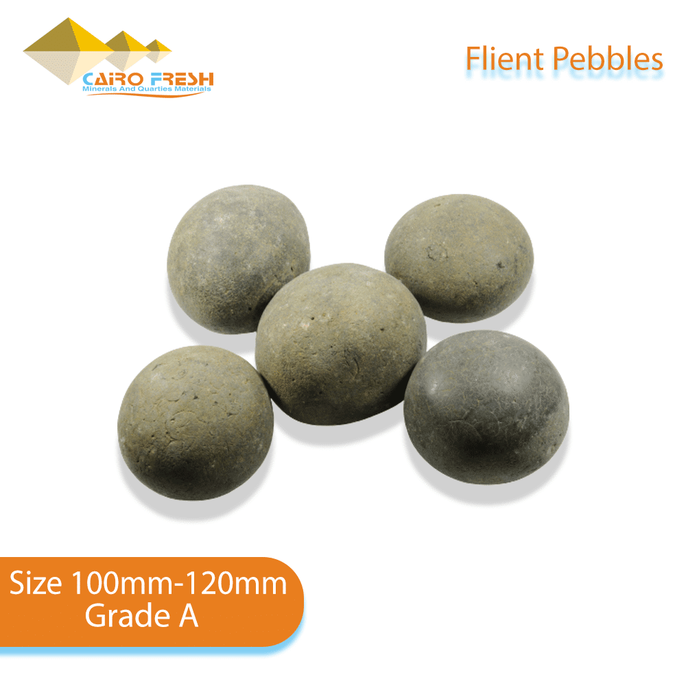 Flint pebbles Size 100 120 Grade A for ceramic.