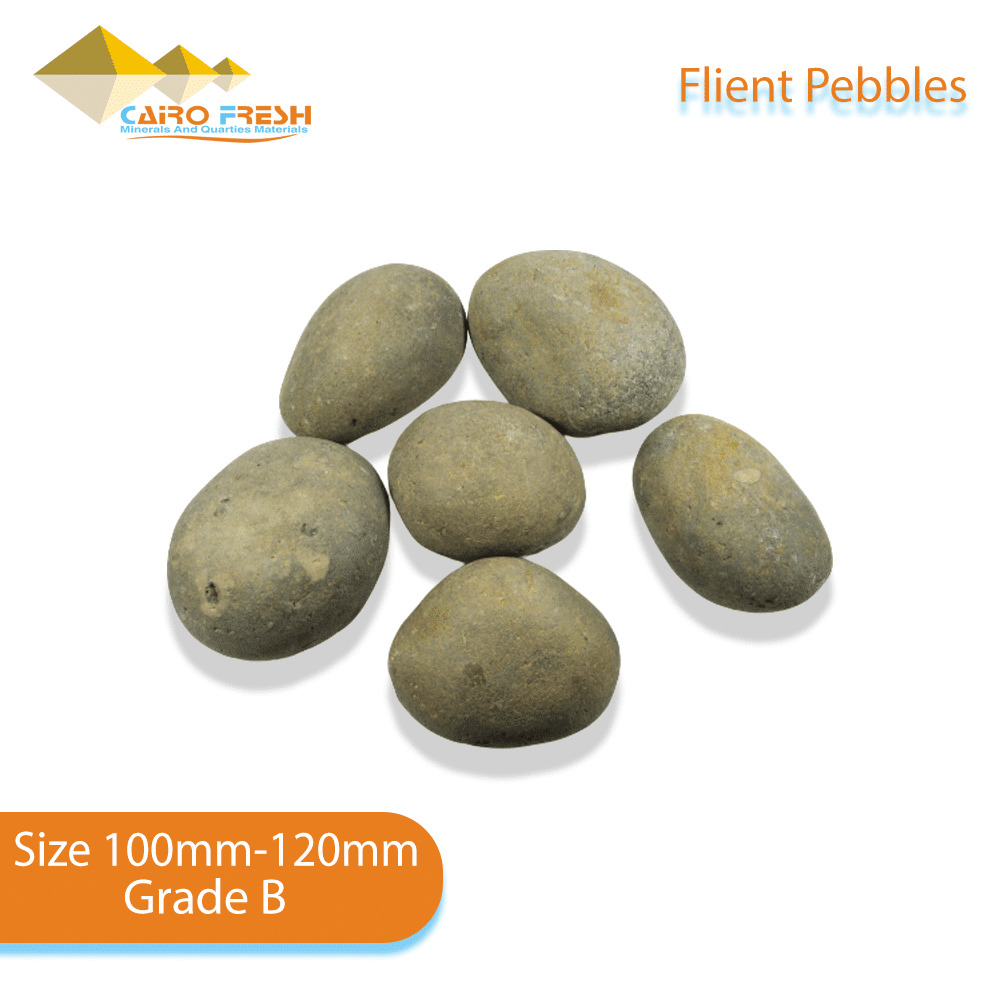Flint pebbles Size 100 120 Grade B for ceramic.