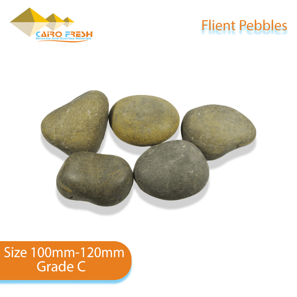 Flint pebbles Size 100 120 Grade C for ceramic.